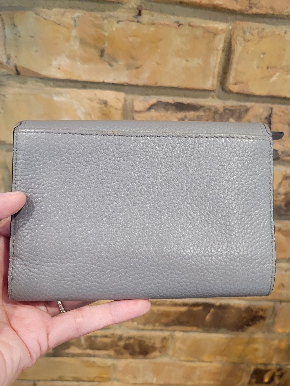 kate spade Gray Pebbled Leather Wallet - Picture 3 of 8